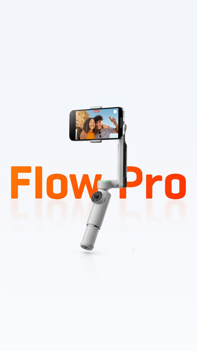 Flow Pro just dropped - our AI-powered stabilizer, designed for iPhone. Get yours: