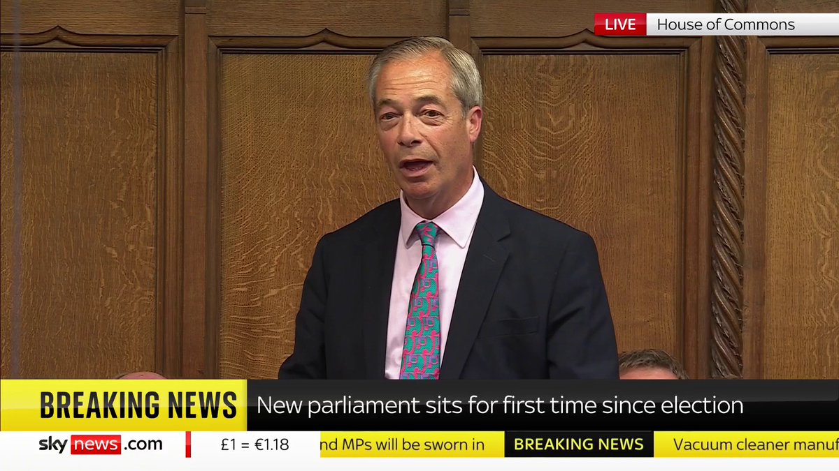 "We are the new kids on the block" - Reform UK leader Nigel Farage He has been speaking in the House of Commons today. #PMQs 📺 Sky 501, Virgin 602, Freeview 233 and YouTube