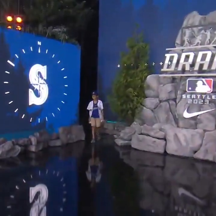One year ago today, Tiago Viernes helped us select Colt Emerson in the first round right here in Seattle. Tune in this Sunday as more dreams come true at the 2024 #MLBDraft. #TridentsUp
