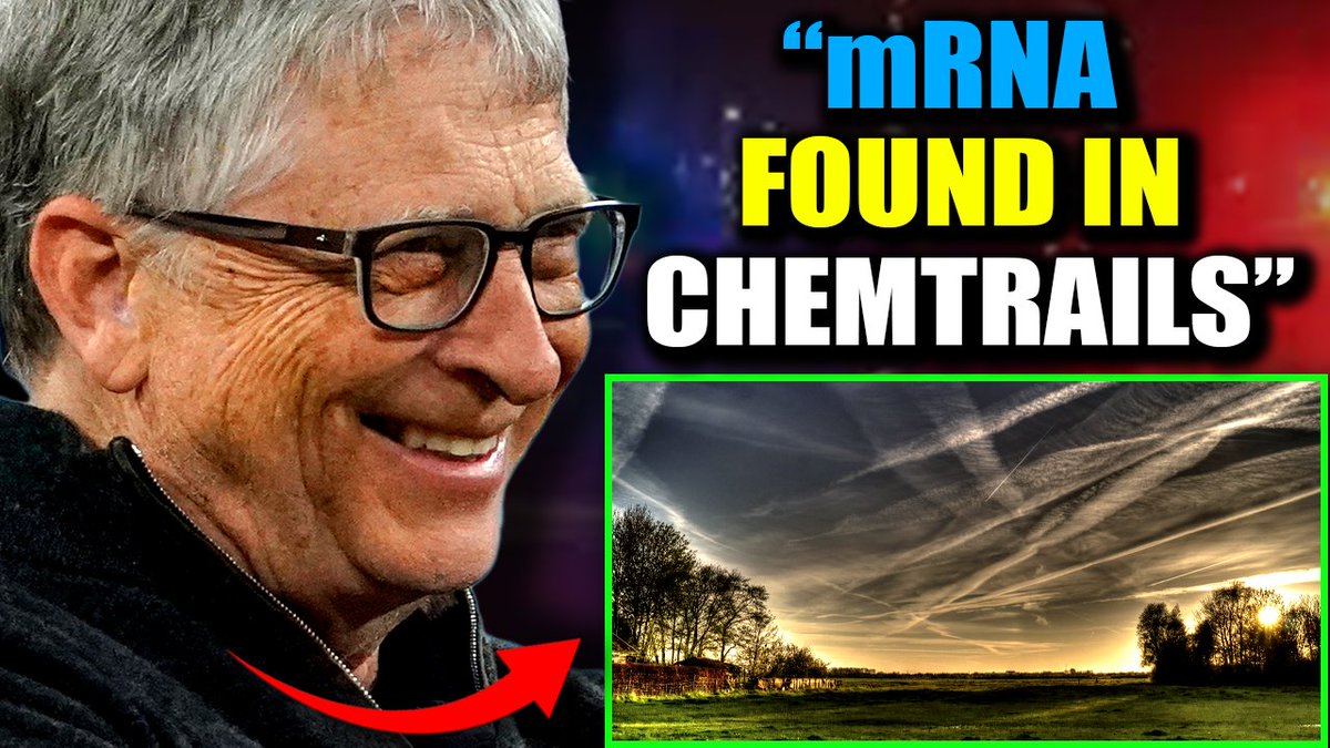 🚨 Pilot Testifies Bill Gates Spraying 'Air Vax' mRNA on Humanity via Chemtrails ✈️ Bill Gates is spraying airborne mRNA on dense urban populations and rural areas with low vaccine uptake according to a commercial airlines pilot who has come forward to blow the whistle on chemtrails operations in North America and Europe. As the globalist elite find it harder to convince humanity to submit to Covid mRNA shots and endless boosters, they are having to find deceitful new ways to force their mRNA on us. According to pilots familiar with the scheme, the new airborne mRNA, known as Air Vax, is designed to deliver the vaccine right into people’s lungs, bypassing the need for injections – and the need for consent.