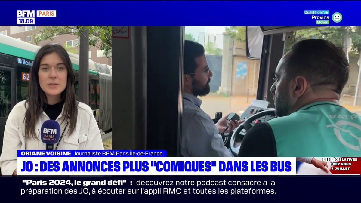 JO 2024: les chauffeurs de bus RATP formés par des comiques pour faire des annonces plus positives