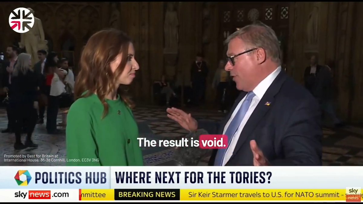 🤣 COULD NOT MAKE THIS UP. Tories literally had ONE job: select a new 1922 C'tee chair among the two members who survived the election. Instead they've ended up with Mark Francoi claiming stitch-up, declaring the result "void", and demanding a do-over. Addicted to chaos. ~AA