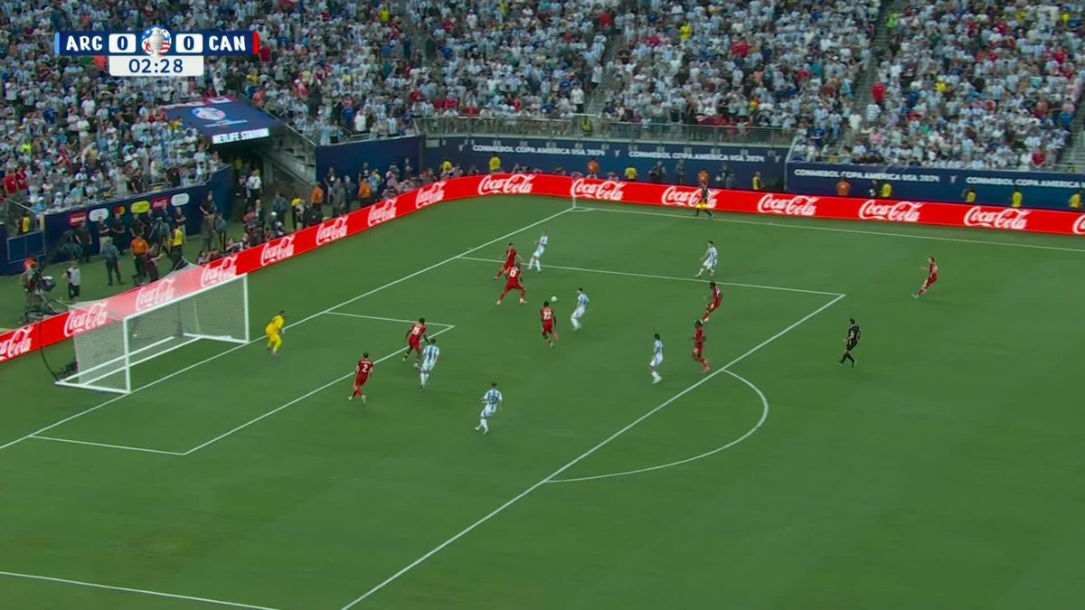 Jacob Shaffelburg gets Canada's first shot of the match!🇨🇦 #CA2024