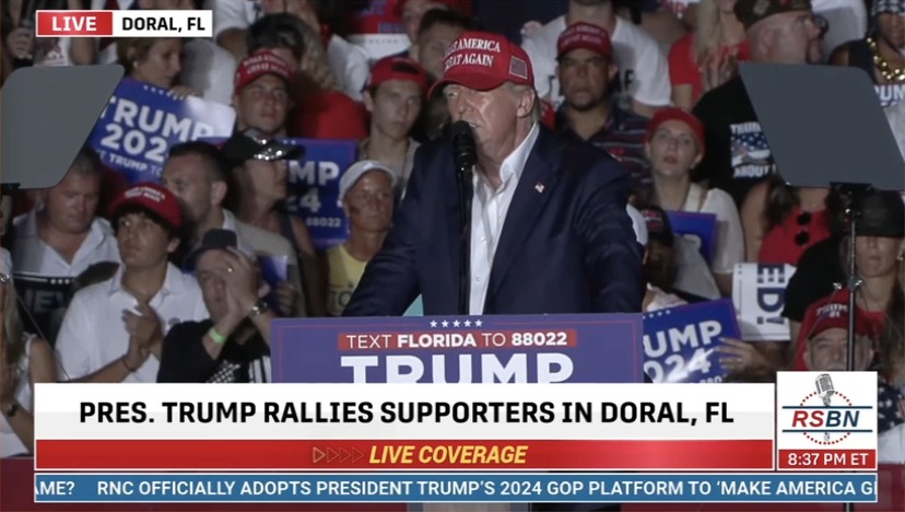 Trump praises the Supreme Court for giving him immunity and then suggests his Project 2025 will prosecute Americans who don’t support him
