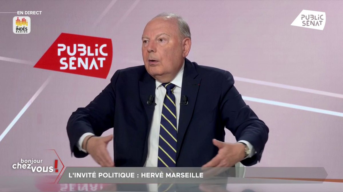 “On a eu la dissolution parce qu’il n’y avait pas d’accord possible [avec LR]. A un moment donné faut savoir ce que l’on veut, est-ce que LR préfère LFI ?” s’agace Hervé Marseille 🇺🇦 qui demande à LR de faire un choix. #BonjourChezVous