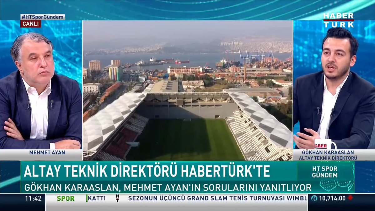 ⚫⚪Altay Teknik Direktörü Gökhan Karaaslan Habertürk'te 📌Türkiye neden elendi? 📌Altay'da hedefler neler? #HTSporGündem'de Mehmet Ayan konuğu, Altay Teknik Direktörü Gökhan Karaaslan ile konuştu.