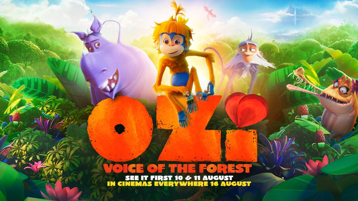 One voice can change the world 🐵 Watch the trailer for 'Ozi: Voice of the Forest' (@OziVoices). #OziMovie swings into cinemas this August! 🐒 See it first Sat 10 & Sun 11 Aug, in 🇬🇧 & 🇮🇪 cinemas everywhere 16 Aug 💚