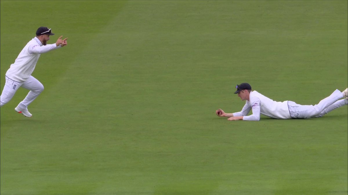 What a catch from Harry Brook 😱 Ben Stokes picks up the wicket of Mikyle Louis 💪