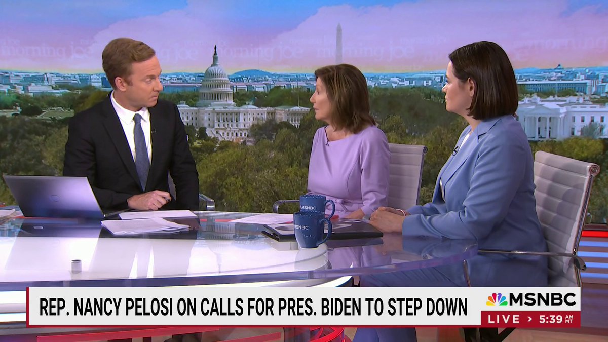 .Nancy Pelosi asked about Biden's candidacy: "I want him to do whatever he decides to do. And that's the way it is. Whatever he decides we go with."