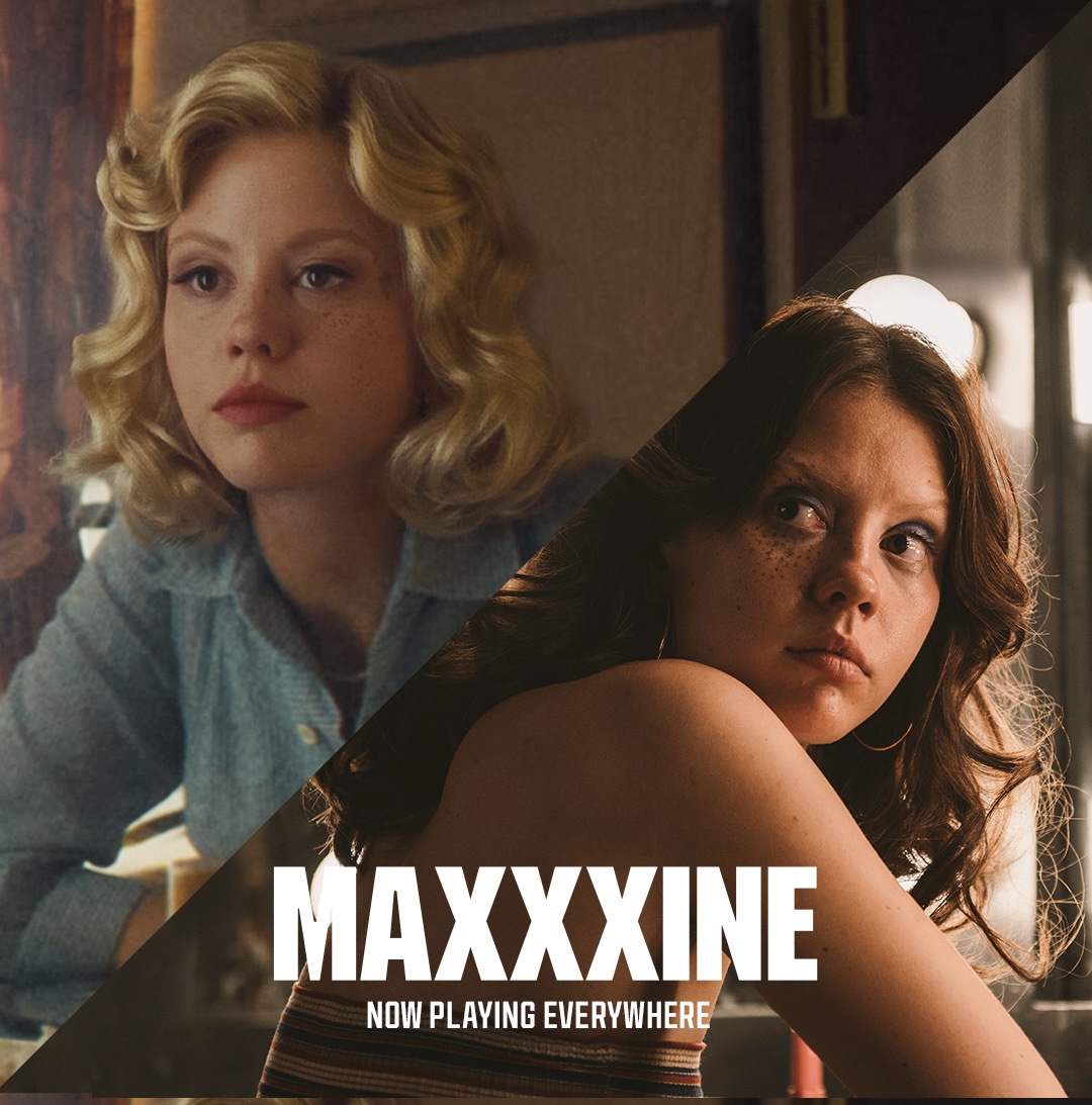 Time to pay for your sins 🩸 #MaXXXine is now playing in theaters everywhere.