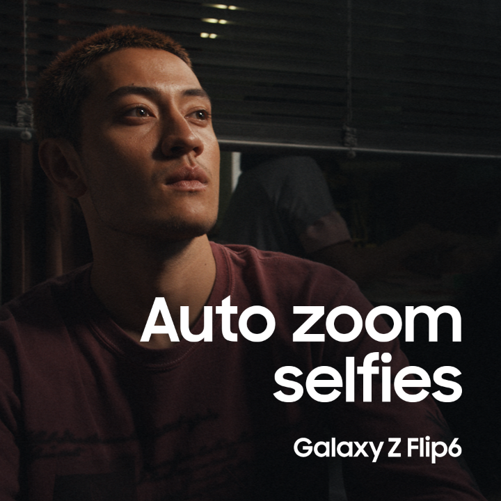 Introducing the next level of FlexCam on the #GalaxyZFlip6. With an Al-powered auto zoom that seamlessly adjusts the zoom level for perfectly framed hands-free selfies every time. Pre-order now: #GalaxyAl #SamsungUnpacked