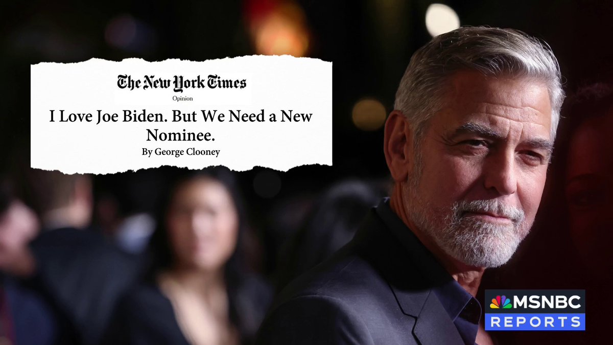NEW: Actor George Clooney, one of the Democratic Party’s leading fundraisers, calls on Biden to drop out of presidential race