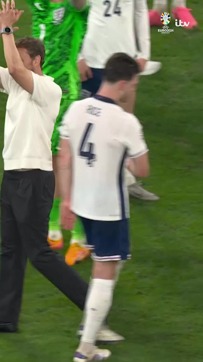 Gareth Southgate was hyped at full time! #Euro2024 | #NEDENG