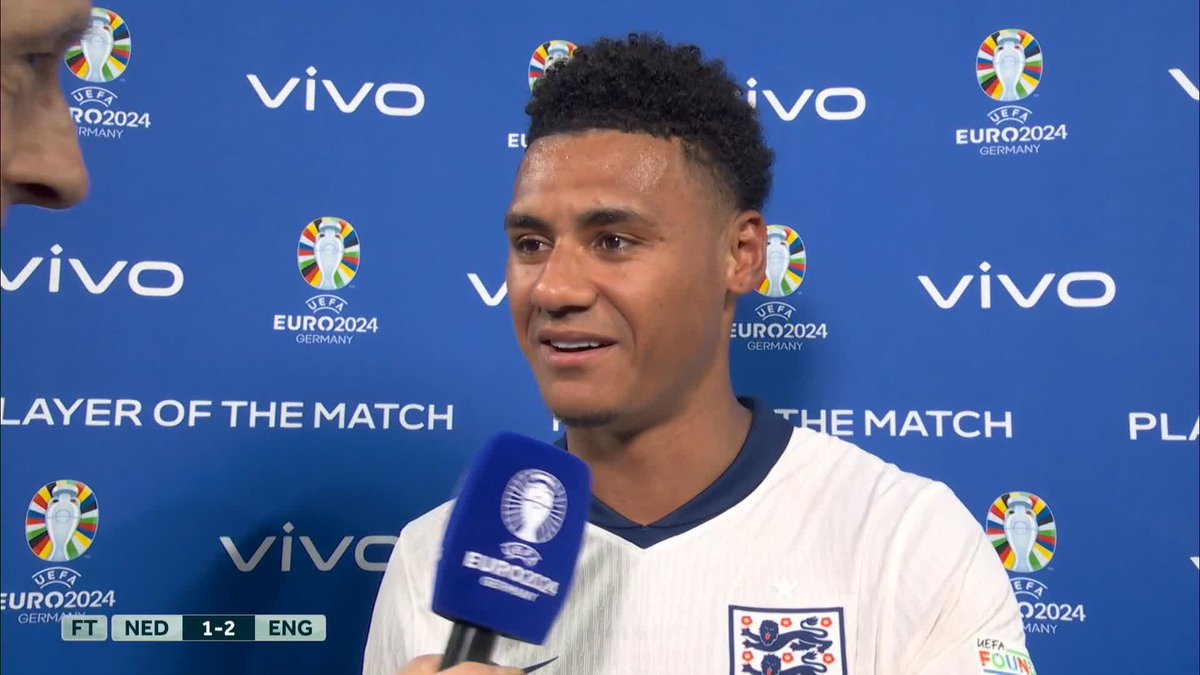 🗣️ 'I said to Cole Palmer, "We're coming on today and you're going to set me up." 🔮 Ollie called it. #Euro2024 | #NEDENG | 🎙️ Gabriel Clarke