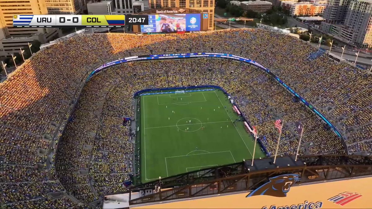 Charlotte is a soccer city 🏟️🇺🇾🇨🇴