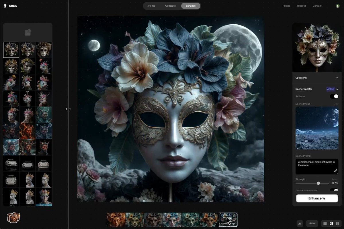 new Scene Transfer updates. now you can generate scenes in real-time and use a variety of high-quality scene presets. post your best creations below 👇