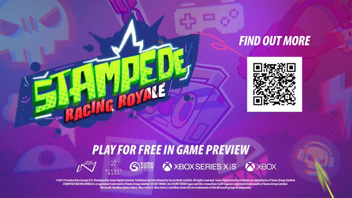 💥 PLAY NOW ON XBOX 💥 Stampede: Racing Royale is live and free to play on Xbox Game Preview right nowwwww! race for the crown in 60-player battle royale racing action on Xbox Series X|S and Windows PC 🤠 more deets |