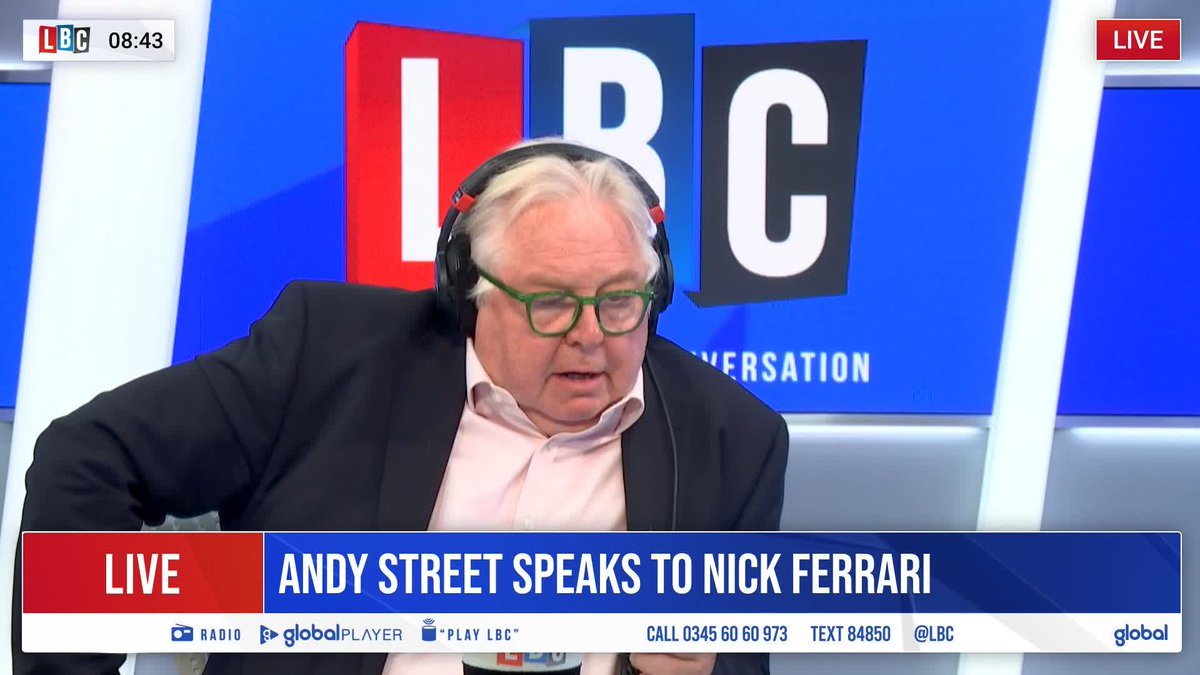 'Our politics has been devoid of faith-based politics forever...and now.' Former Tory mayor Andy Street tells @NickFerrariLBC that a rise in single faith-based politics is 'alarming', after several MPs lost their seats due to 'sectarian voting'.