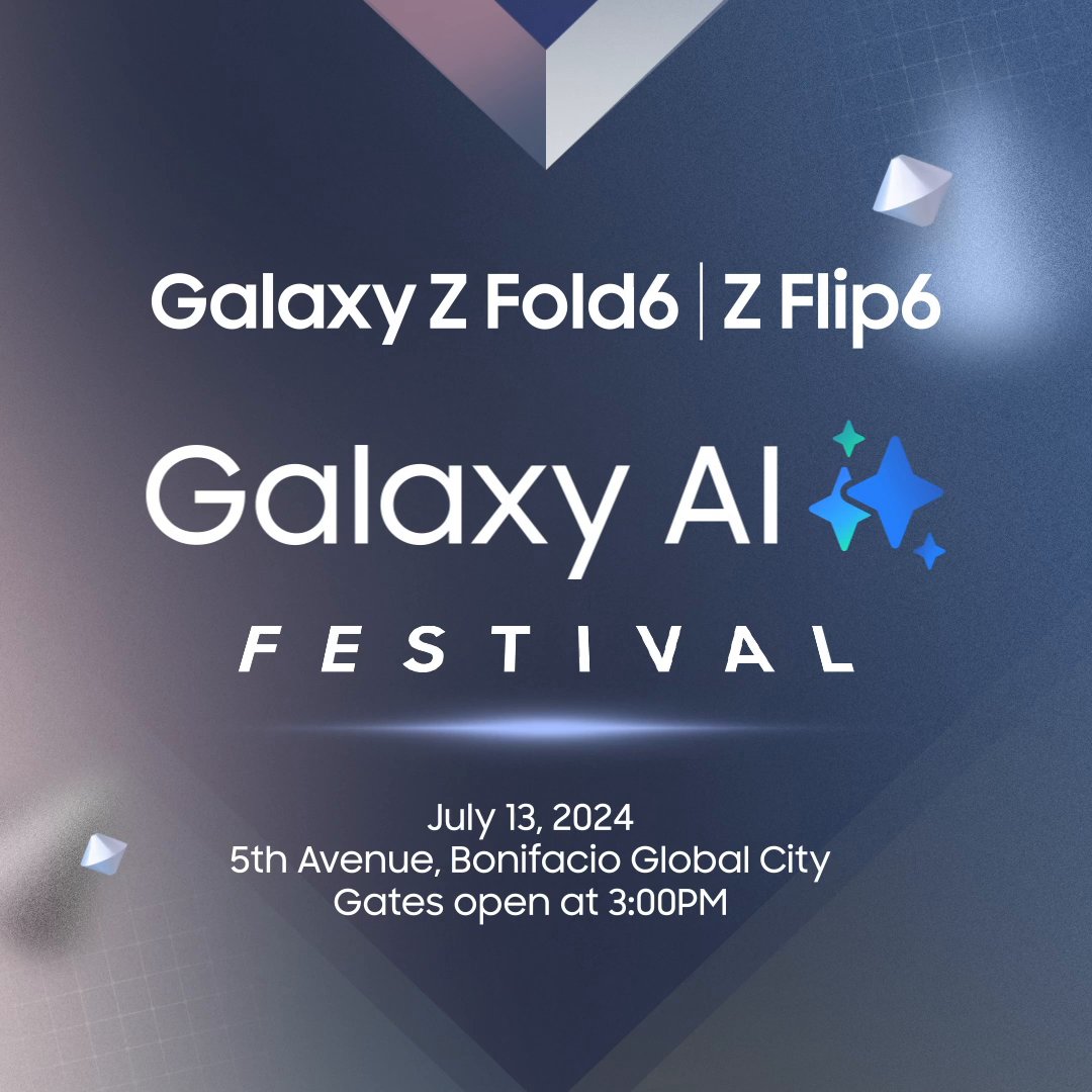 Secret's out! Here's our lineup for the #GalaxyAIFestival! Join us as we celebrate the launch of the new #GalaxyZFold6 &amp; #GalaxyZFlip6 with performances by XIUMIN_official of EXO, HORI7ONofficial, BINI_PH, juan karlos labajo &amp; Maki *ੈ✩‧₊˚! See you there!