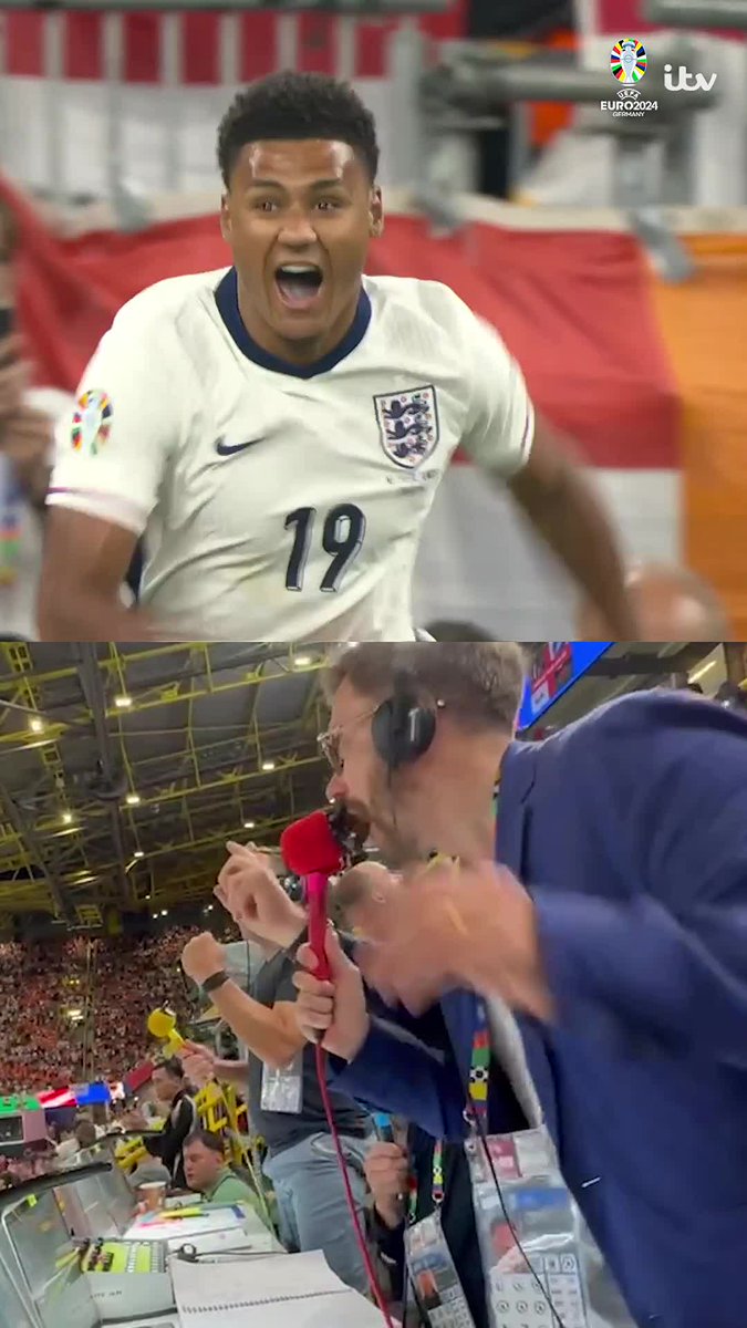 "Surely Ollie Watkins has WON it!" 🎙️ What a moment 🔊🏴󠁧󠁢󠁥󠁮󠁧󠁿 #Euro2024