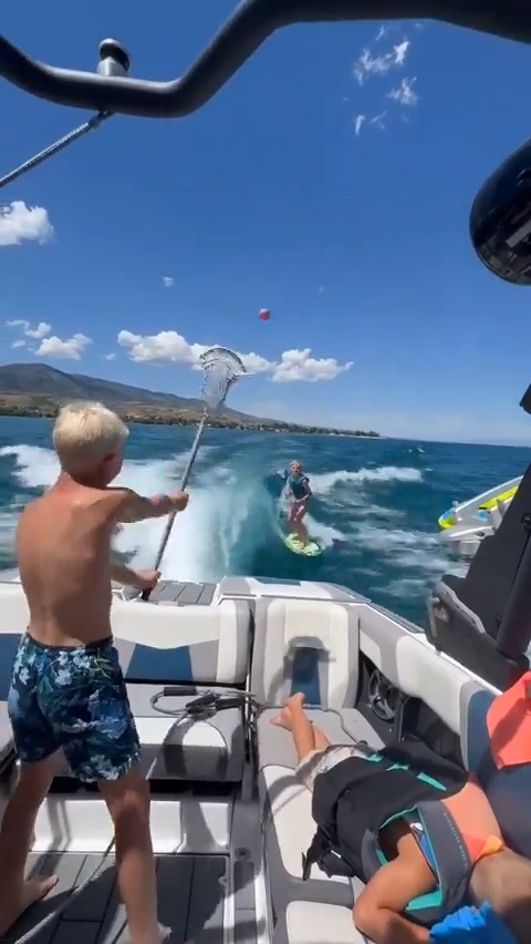 When you're on summer vacay, but #lacrosse trials are coming up 🌊🥍 📹 IG: wasatchlacrosseclub