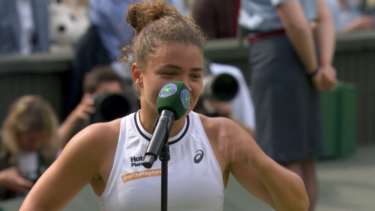 "This match, I will remember forever" Jasmine Paolini, I don't think anyone is forgetting that match in a hurry 🫶 #Wimbledon