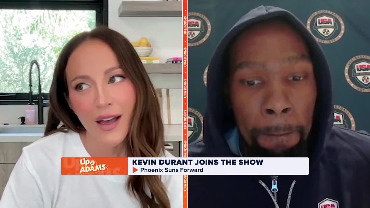 Kevin Durant on Team USA's biggest threat heading into the #Paris2024 Olympics... "I think complacency is more terrifying than Rihanna at this point." 😅 Kevin Durant USA Basketball Kay Adams