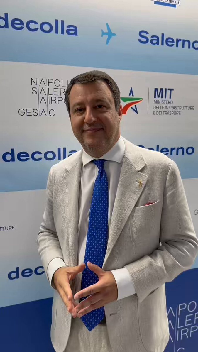 ✅✈️ Dopo vent’anni di attesa, sono partiti questa mattina i primi aerei di linea dall’aeroporto di Salerno, che grazie a questo storico traguardo porterà migliaia di posti di lavoro sul territorio, collegando Salerno e la Campania con il resto d’Italia, l’Europa e il mondo. Una bella giornata per un’altra vittoria dell’Italia dei SÌ🇮🇹