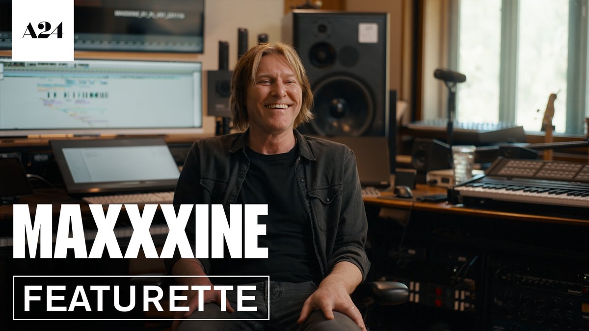 More sax for Max. In the studio with composer Tyler Bates discussing the 80s-tinged #Maxxxine original score. Listen now: