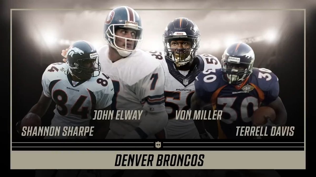 This lineup of legends in the Denver Broncos Mount Rushmore 😮💨