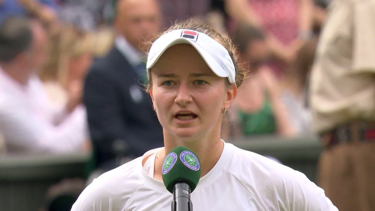 Barbora Krejcikova shares some moving words for her inspiration, 1998 champion Jana Novotna ❤️ #Wimbledon