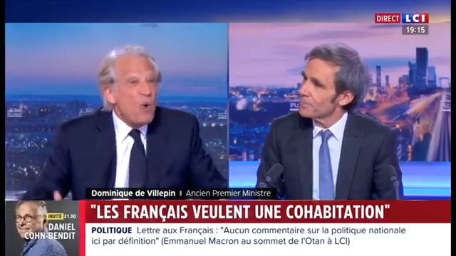 Dominique de Villepin s'exprime en faveur d'un gouvernement du NFP. « On choisit la force arrivée en tête au soir du scrutin, c'est la tradition républicaine. Le NFP est chargé de former un gouvernement. » Voilà, un vrai républicain de droite.