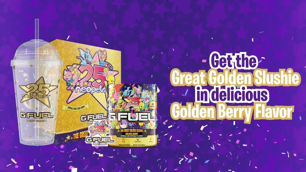 💛 𝗥𝗧 + 𝗙𝗢𝗟𝗟𝗢𝗪 TO WIN A KIWI ORANGE #Neopets x #GFUEL "𝟮𝟱𝘁𝗵 𝗔𝗡𝗡𝗜𝗩𝗘𝗥𝗦𝗔𝗥𝗬 𝗖𝗢𝗟𝗟𝗘𝗖𝗧𝗢𝗥'𝗦 𝗕𝗢𝗫"! 🥳 2 WINNERS picked this weekend to celebrate the launch of this HISTORIC Neopets Collection! 🛍️ 𝗦𝗛𝗢𝗣: