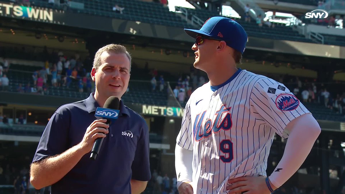 "We want to be buyers at the end of this month and we think that we've got a great team here." Brandon Nimmo caught up with Steve Gelbs after the Mets completed their sweep of the Nationals!