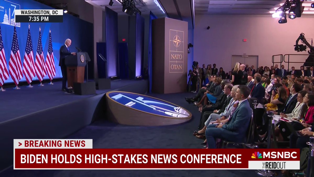 President Biden addresses concerns about his age during high-stakes press conference. In his answer, he mistakenly called Kamala Harris "Vice President Trump."