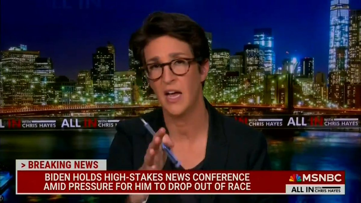 Maddow: President Biden showed a startlingly impressive command of the issues at his press conference. He is not only strong on foreign policy, he is just just fundamentally right on foreign policy in the way that he talks about it. It just shows you he is a master of the foreign policy field and has been for decades in his career
