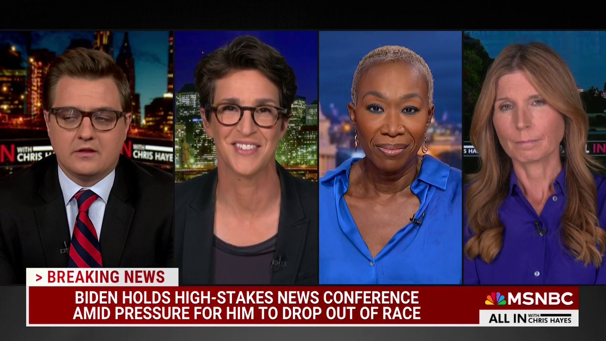 Rachel Maddow reacts to President Biden’s press conference. On Biden’s “argument,” the reality of the polling numbers and mentioning other Democrats can beat Trump too.