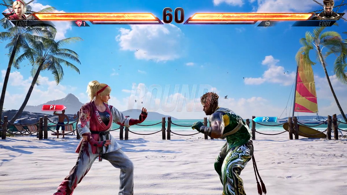 Here's a sneak peek of everyone's favorite Polish Prime Minister fighting on the new #TEKKEN8 free stage, Seaside Resort!