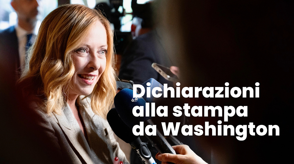 Buongiorno, vi ripropongo le mie dichiarazioni alla stampa da Washington