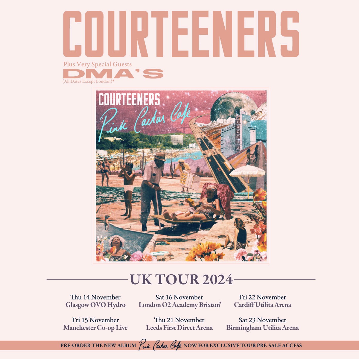 Courteeners UK Tour! Including Manchester Co-op Live (Friday 15th Nov) &amp; London O2 Academy Brixton (Saturday 16th Nov).Special guests @DMASmusic (all except London). Pre-order the album from the official store for exclusive pre-sale access(9am Weds 17th Jul)