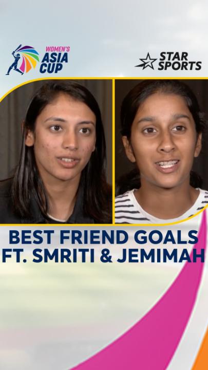 This bond >>> 🤌🏻 #TeamIndia's superstar batters Smriti Mandhana &amp; Jemimah Rodrigues share how they have bonded throughout the years giving us major best friend goals! 😁 Watch them in action 👉 #INDWvPAKW | FRIDAY, JULY 19, 6:30 PM| Star Sports Network | #WomensAsiaCupOnStar