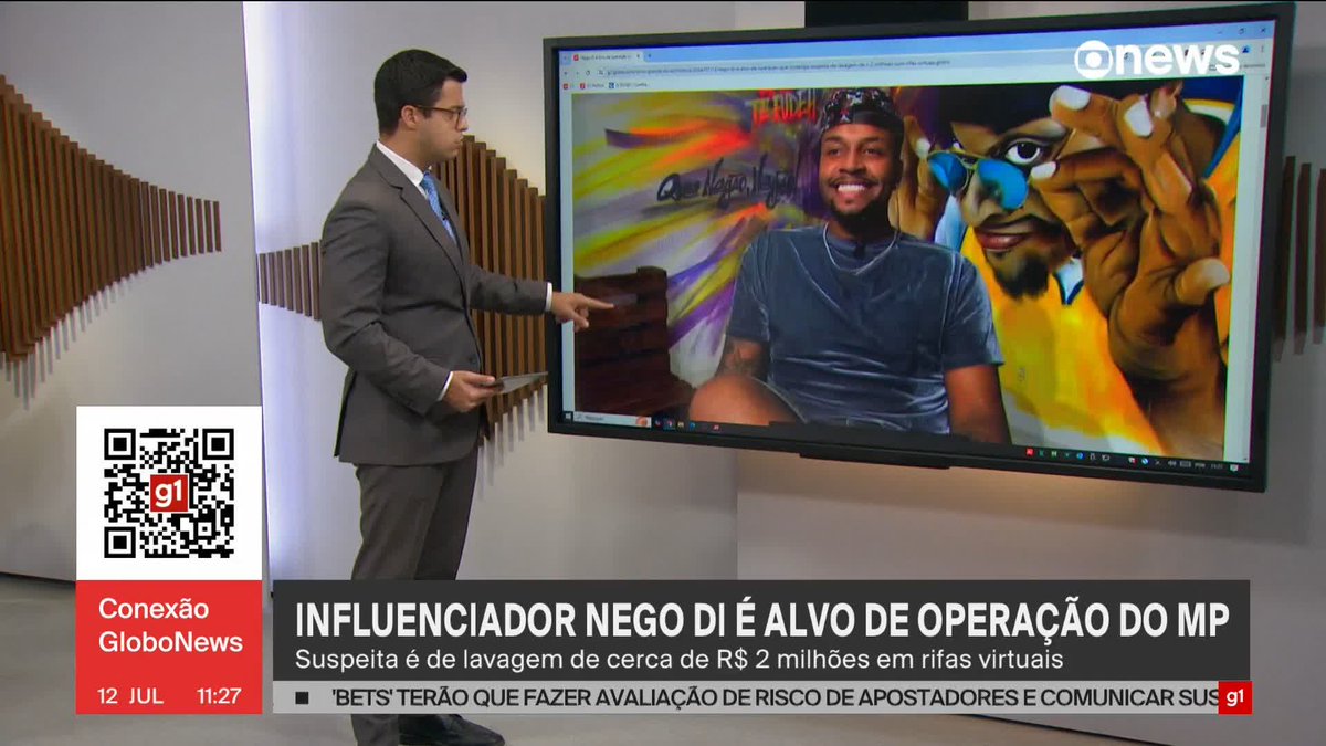 Olha o Nego Di nas manchetes de novo. Antes era por fake news, agora é por lavagem de dinheiro. Só coisa boa.