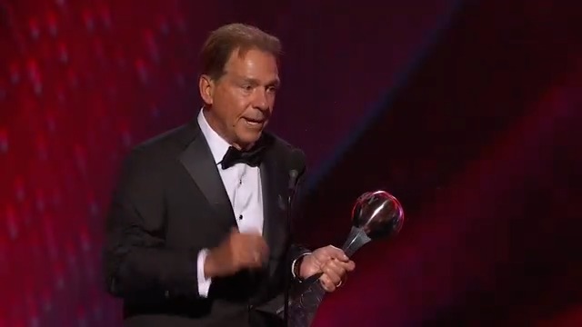 Some of the best moments from Nick Saban's ESPYS speech ❤️