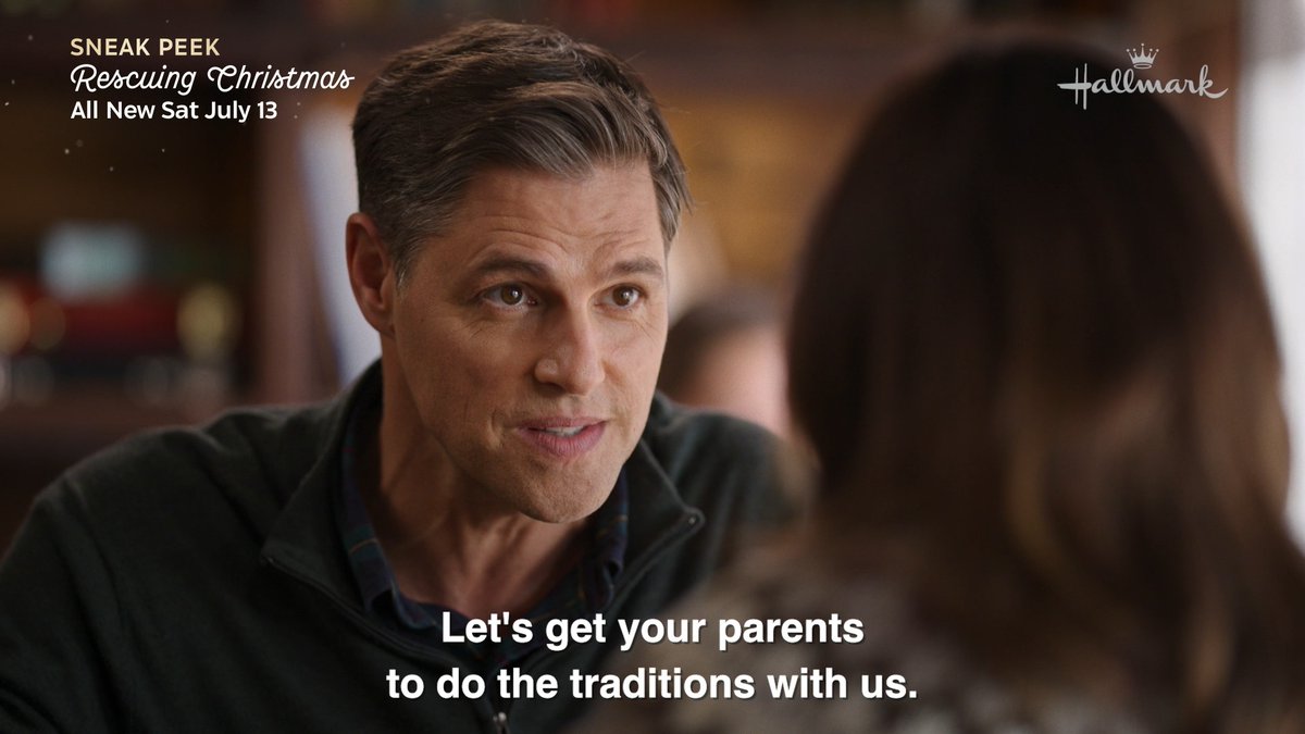 Erin Rachael Leigh Cook was able to remind Sam Sam Page about the magic of Christmas. Can she convince everybody else with his help? 🎁 Just one more day until #RescuingChristmas this Saturday at 8/7c as part of #ChristmasInJuly! 🎄