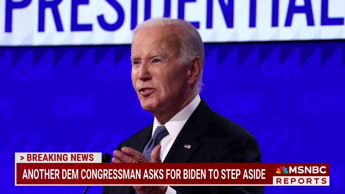 BREAKING: Rep. Mike Levin (D-CA) asks for President Biden to step aside. @JulieNBCNews has the latest.
