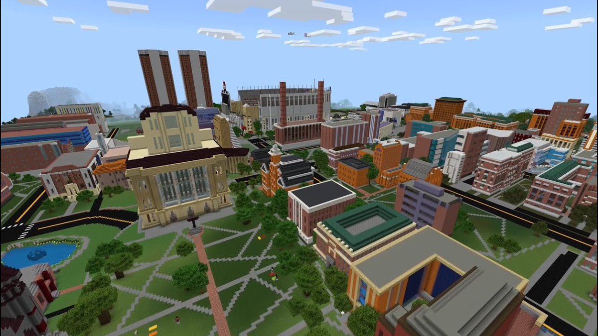 Ohio State 🤝 @minecraft. Shoutout to 2019 alum Zach for creating this incredible replica of our favorite place! 👏 View Zach's whole video here:
