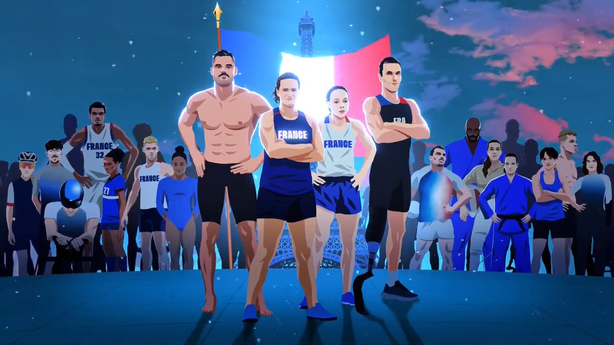 Mélina Robert-Michon &amp; Florent Manaudou. Nantenin Keita &amp; Alexis Hanquinquant. Voici nos 4 porte-drapeaux qui emmèneront notre délégation pour son rendez-vous avec l'histoire 🇫🇷