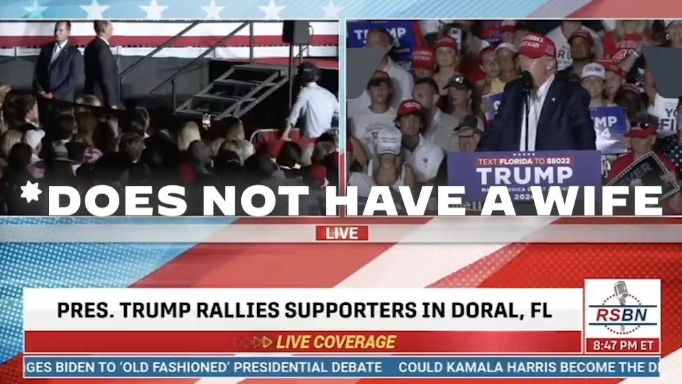 Here is a montage of a feeble Trump confusing names over and over and over again