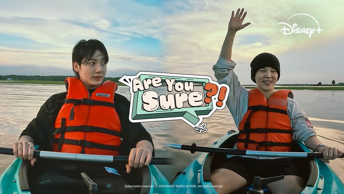 #Jimin and #JungKook’s journey begins! Join them in #AreYouSure, coming exclusively to #DisneyPlus on August 8.