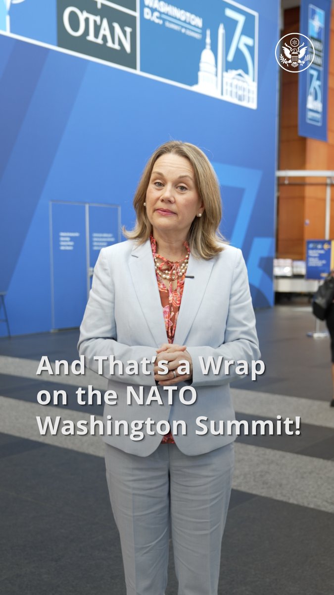 And that's a wrap on this year's #NATOSummit in Washington, DC! We were honored to host our NATO Allies and celebrate 75 years of the most powerful defensive alliance in the world. Next stop: Netherlands 2025.